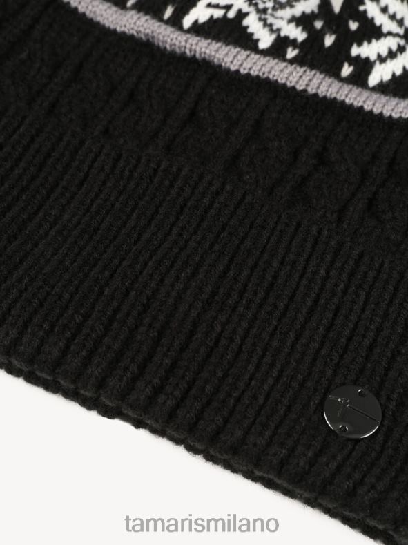 cappello - nero/nero corvino Tamaris 8R4D63247 donne Accessori