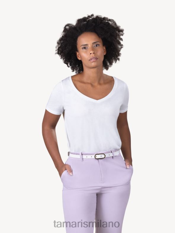 cintura in pelle - bianca Tamaris 8R4D63364 donne Accessori