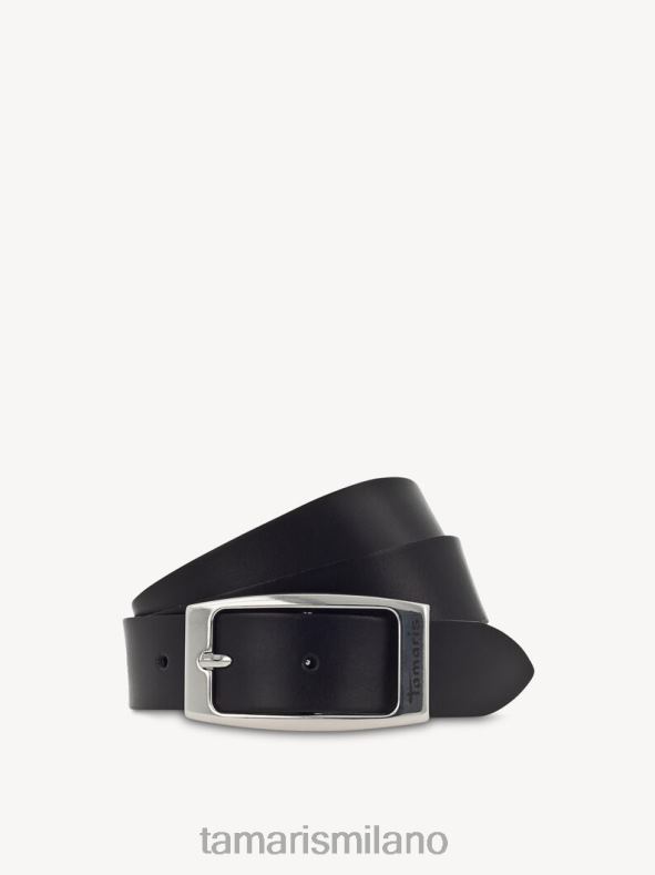 cintura in pelle - nera Tamaris 8R4D63410 donne Accessori