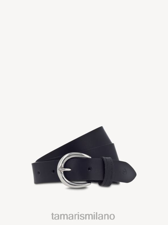 cintura in pelle - nera Tamaris 8R4D63426 donne Accessori