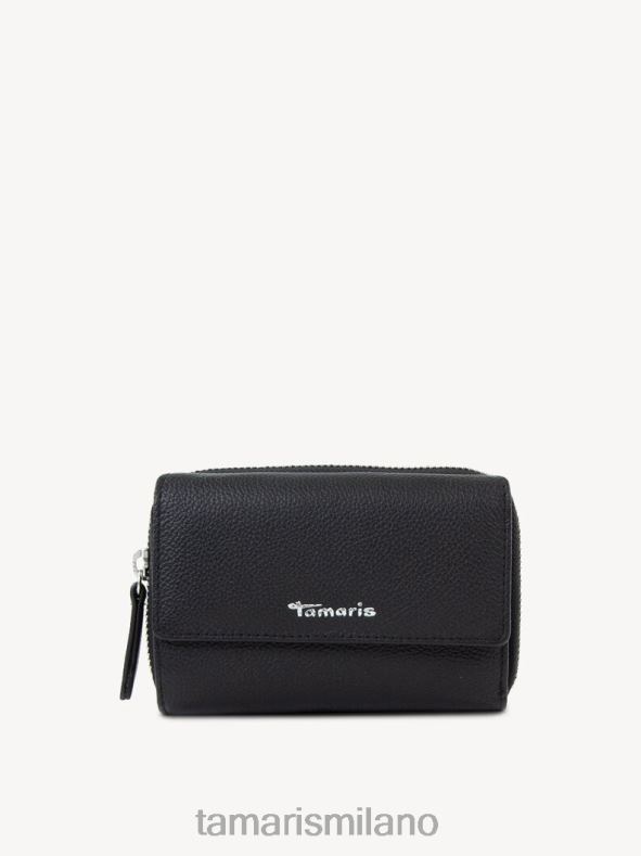 portafoglio in pelle - nero Tamaris 8R4D62874 donne Accessori