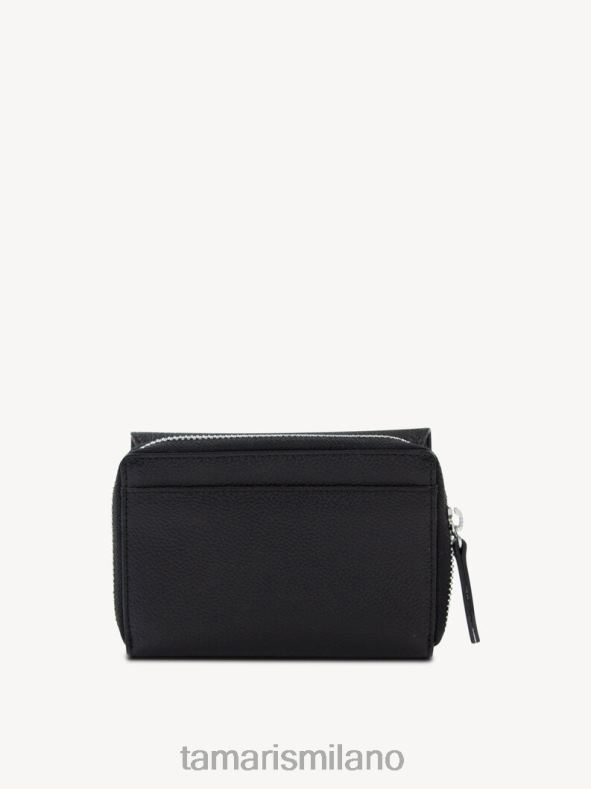 portafoglio in pelle - nero Tamaris 8R4D62874 donne Accessori