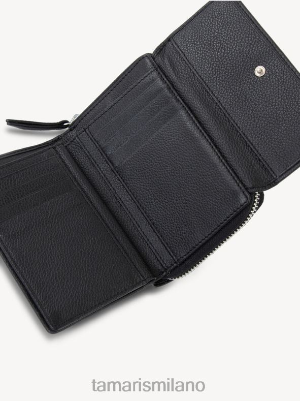 portafoglio in pelle - nero Tamaris 8R4D62874 donne Accessori