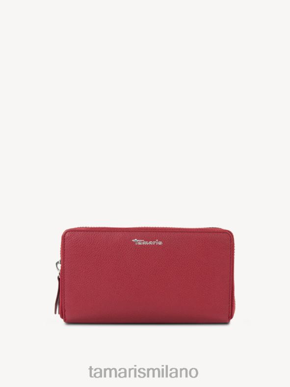 portafoglio in pelle - rosso Tamaris 8R4D63253 donne Accessori