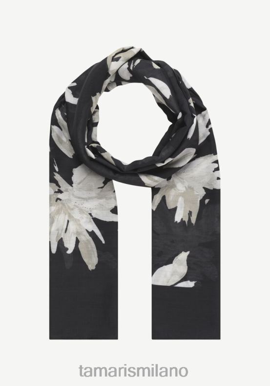 sciarpa - nero/fiore nero ca Tamaris 8R4D62998 donne Accessori