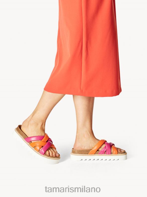 mulo in pelle - arancione Tamaris 8R4D62179 donne scarpe