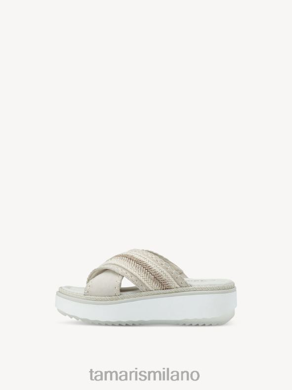 sabot in pelle - beige/avorio Tamaris 8R4D6480 donne scarpe
