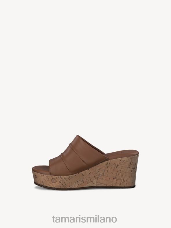 sabot in pelle - beige/cuoio Tamaris 8R4D6230 donne scarpe
