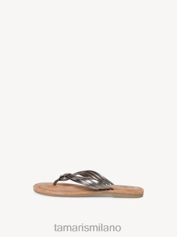 sabot in pelle - metallizzato/peltro Tamaris 8R4D6371 donne scarpe