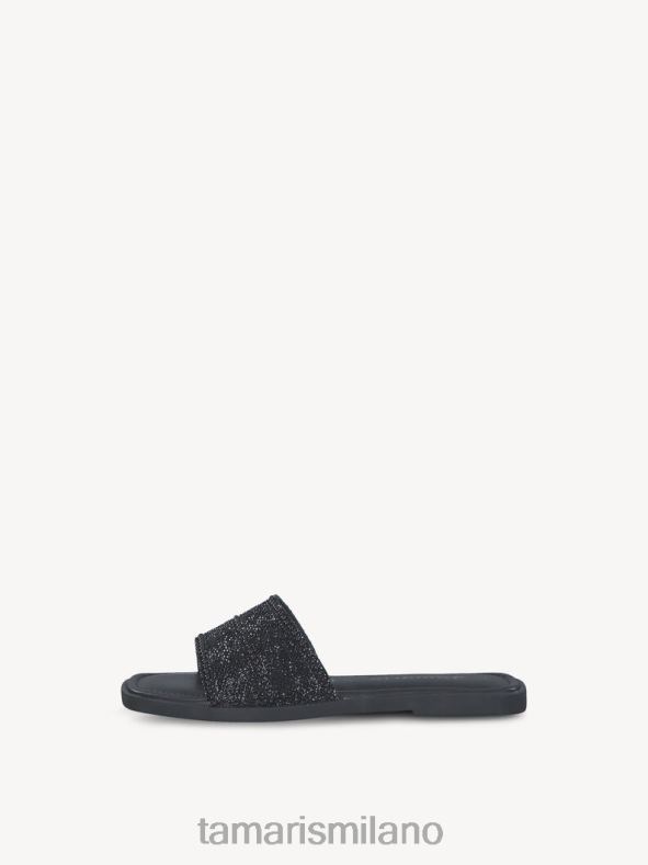sabot in pelle - nero/nero glam Tamaris 8R4D6639 donne scarpe