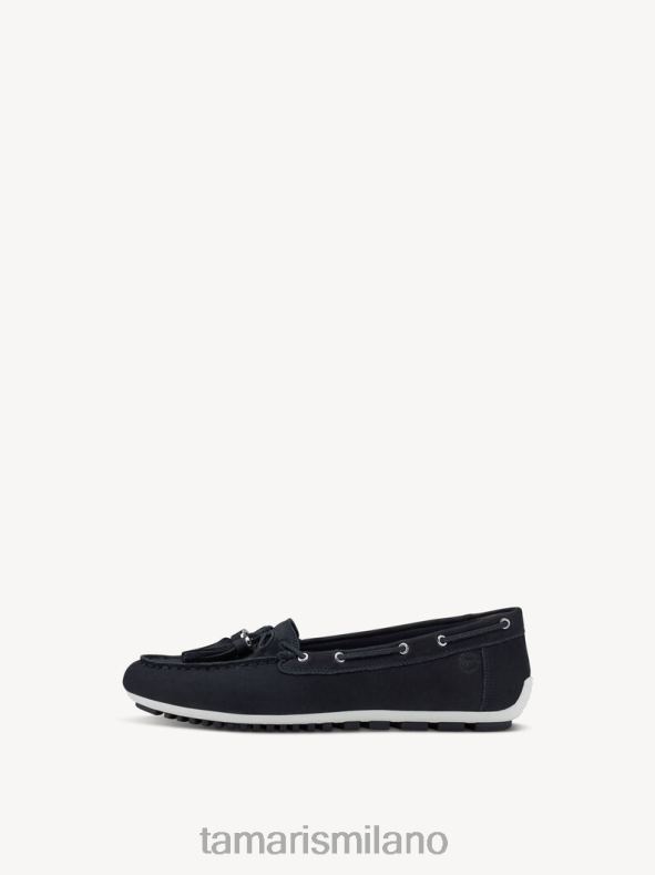 mocassino in pelle - nabuk blu/navy Tamaris 8R4D61441 donne scarpe