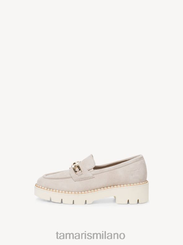 pantofola in pelle - beige Tamaris 8R4D61338 donne scarpe