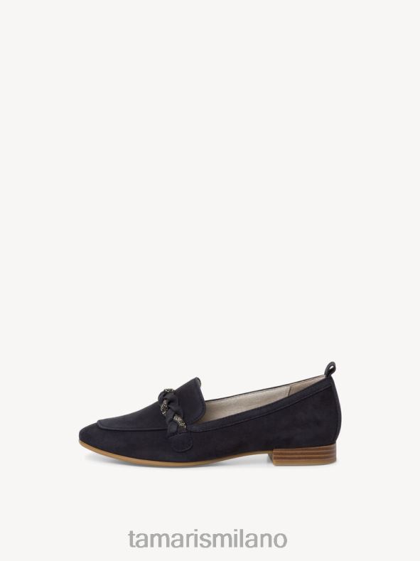 pantofola in pelle - blu/navy Tamaris 8R4D6532 donne scarpe