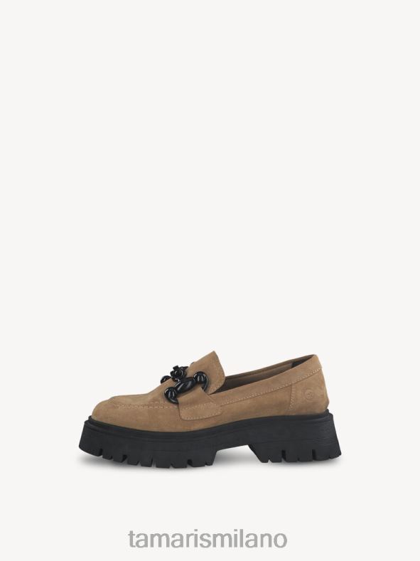 pantofola in pelle - marrone/cammello Tamaris 8R4D61116 donne scarpe