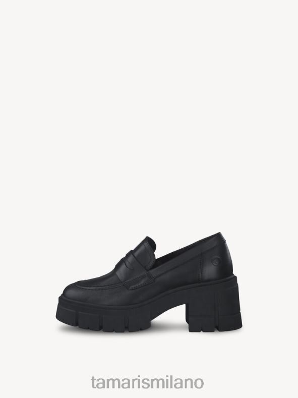 pantofola in pelle - pelle nera/nera Tamaris 8R4D61740 donne scarpe