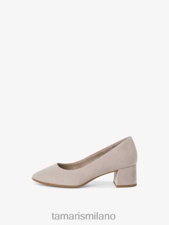 décolleté in pelle - camoscio marrone/taupe Tamaris 8R4D61298 donne scarpe