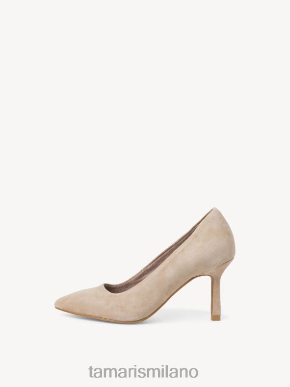 décolleté in pelle - camoscio marrone/taupe Tamaris 8R4D62112 donne scarpe
