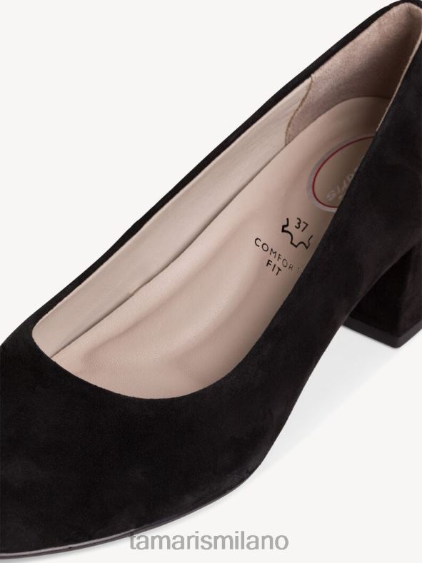 décolleté in pelle - camoscio nero/nero Tamaris 8R4D61025 donne scarpe