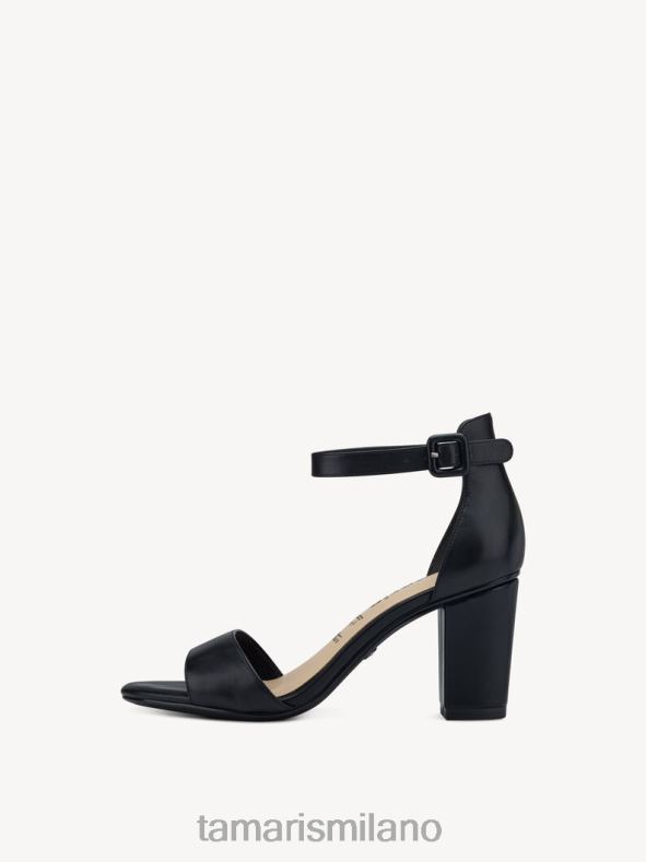 sandalo con tacco in pelle - nero Tamaris 8R4D61109 donne scarpe