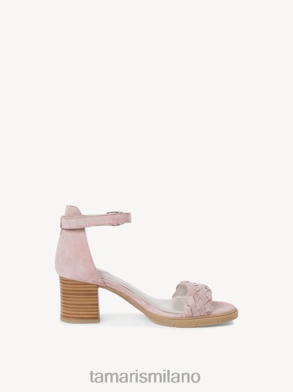 sandalo con tacco in pelle - rosa Tamaris 8R4D61050 donne scarpe