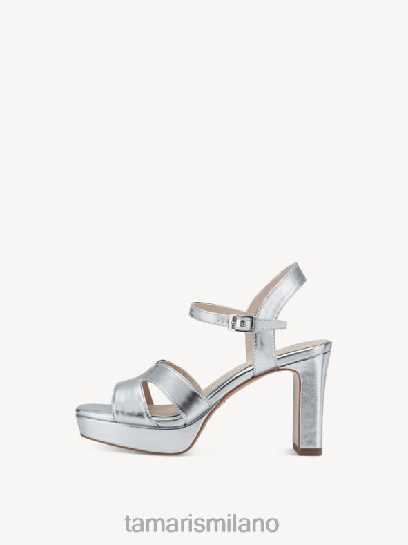 sandalo con tacco - metallizzato/argento Tamaris 8R4D61704 donne scarpe