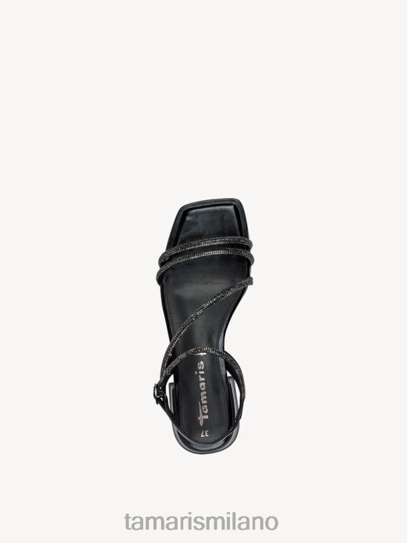 sandalo con tacco - nero/nero metallizzato Tamaris 8R4D6877 donne scarpe