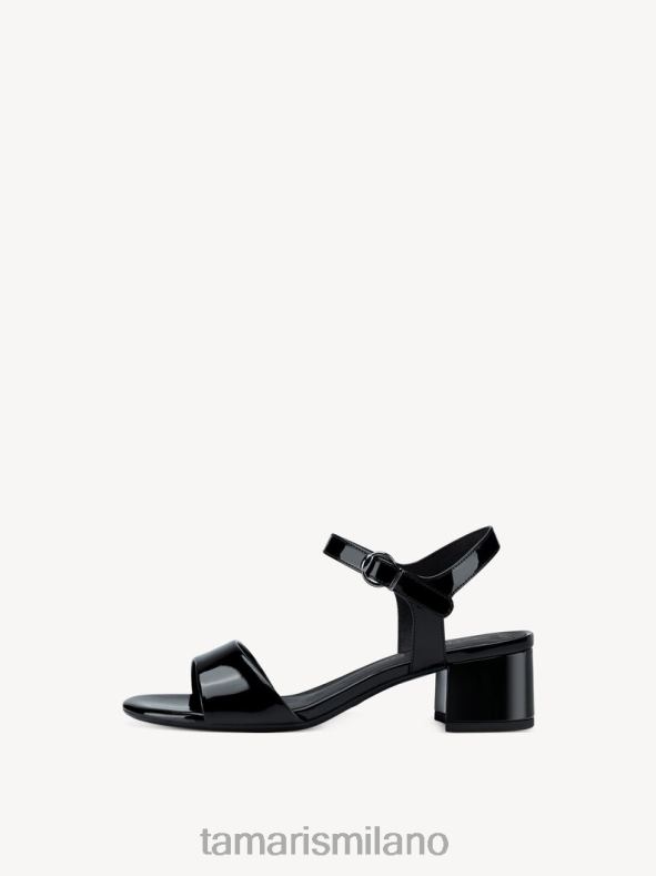 sandalo con tacco - nero/vernice nera Tamaris 8R4D6631 donne scarpe