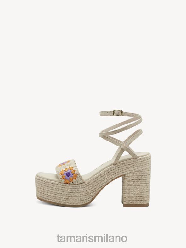 sandalo con tacco - pettine beige/beige Tamaris 8R4D6266 donne scarpe