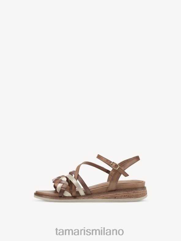 sandalo con tacco - pettine marrone/cognac Tamaris 8R4D61283 donne scarpe