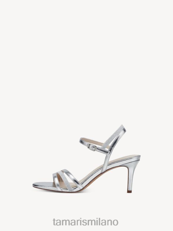 sandalo con tacco - pettine metallico/argento Tamaris 8R4D6410 donne scarpe