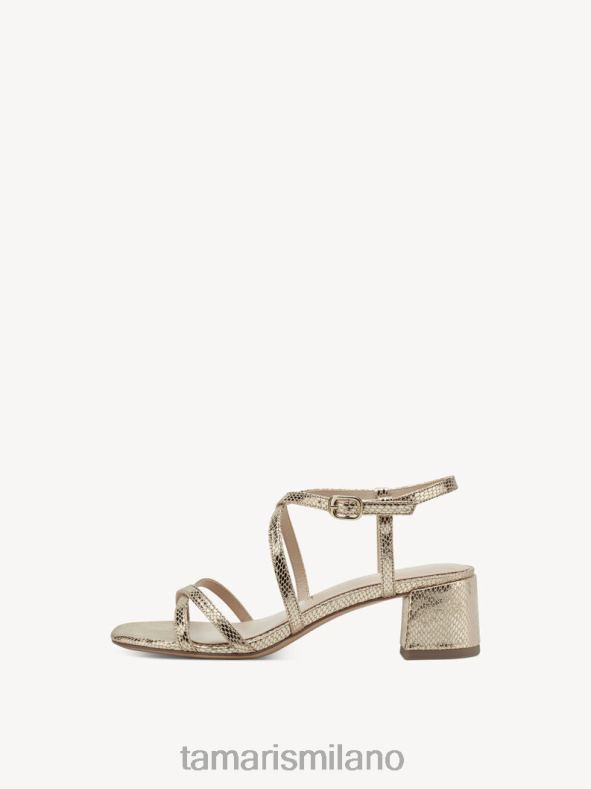 sandalo con tacco - struc. giallo/oro lt. Tamaris 8R4D6943 donne scarpe