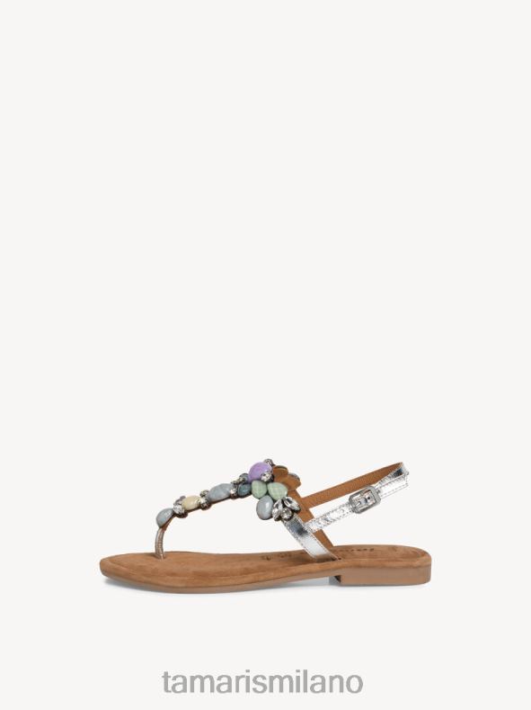 sandalo in pelle - pettine azzurro/cielo Tamaris 8R4D61555 donne scarpe