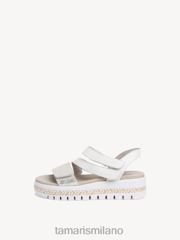 sandalo in pelle - pettine metallico/argento Tamaris 8R4D61558 donne scarpe
