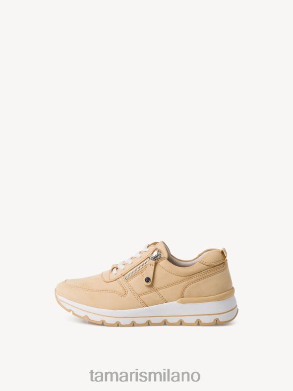 sneaker in pelle - nubuc giallo/sorbetto Tamaris 8R4D61937 donne scarpe