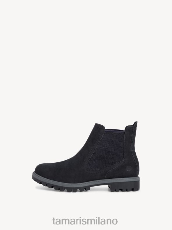 stivale chelsea in pelle - blu/navy Tamaris 8R4D61786 donne scarpe