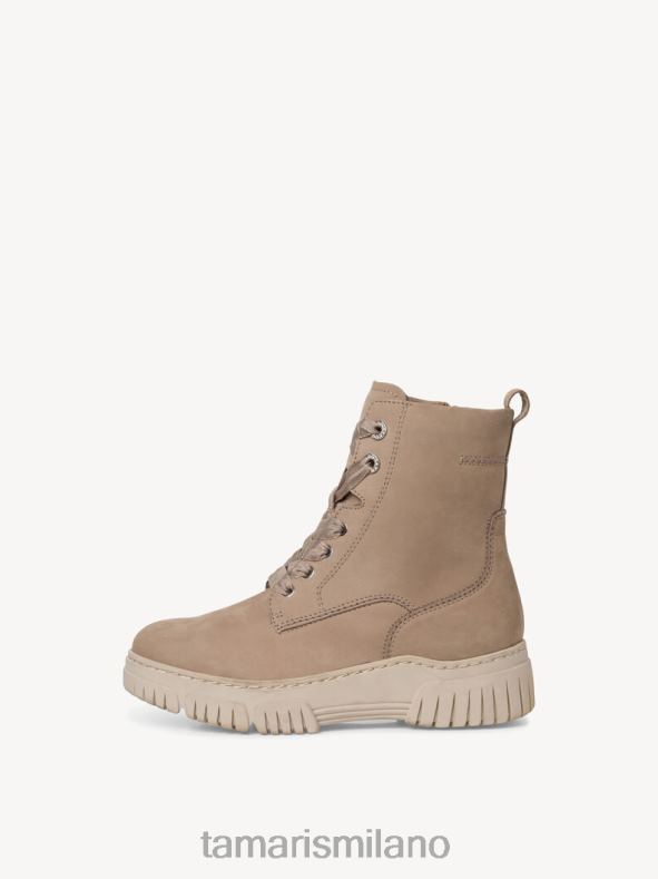 stivaletto in pelle - nabuk beige/taupe Tamaris 8R4D62222 donne scarpe