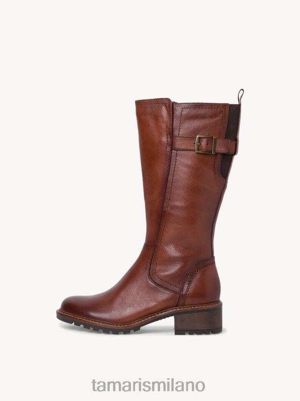 stivali di pelle - marrone/castagna Tamaris 8R4D61797 donne scarpe