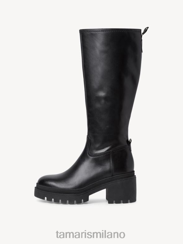 stivali di pelle - pelle nera/nera Tamaris 8R4D61488 donne scarpe