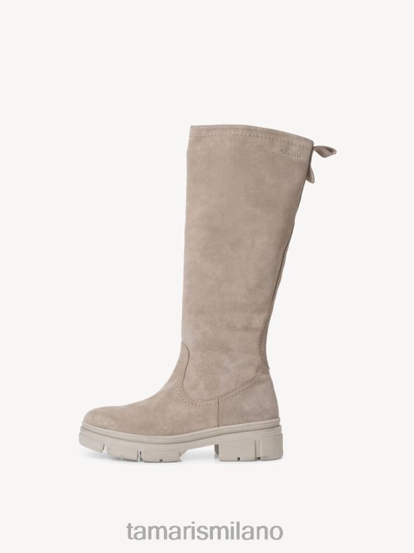 stivali in pelle - camoscio marrone/tortora Tamaris 8R4D6314 donne scarpe