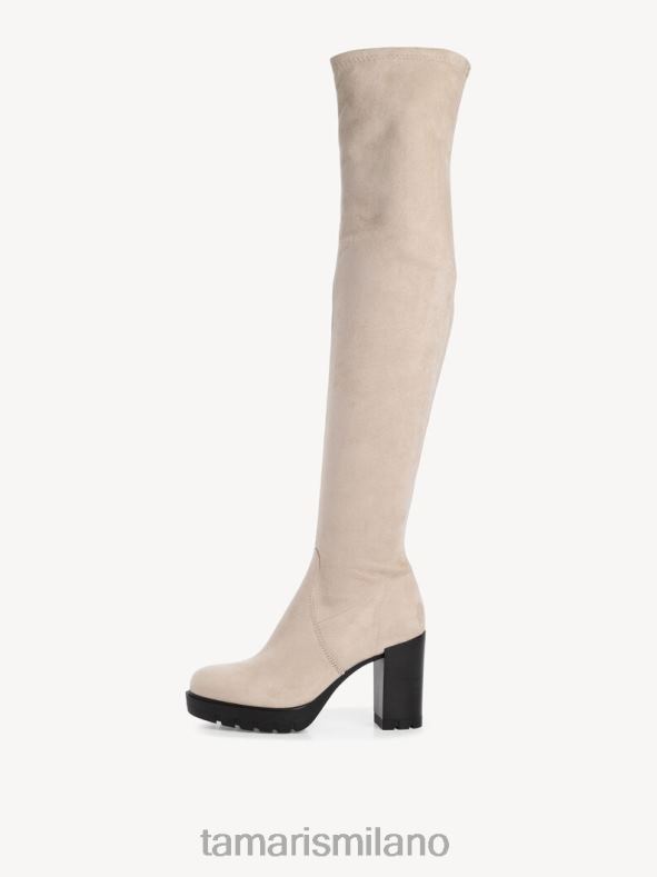 stivali sopra il ginocchio - beige/avorio Tamaris 8R4D61694 donne scarpe