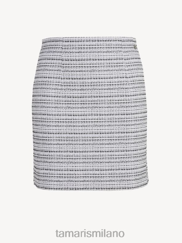 gonna - bianco/bianco sporco e nero Tamaris 8R4D62455 donne vestiario