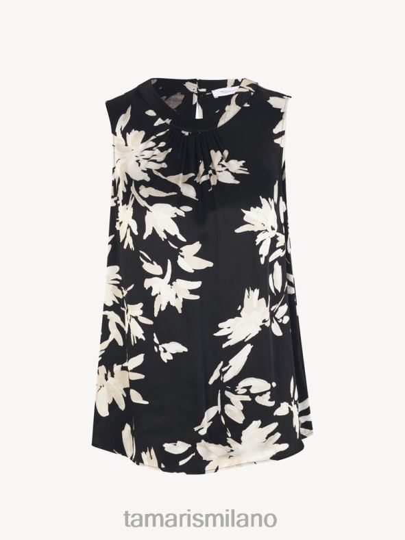 sopra - fiore nero/nero aop Tamaris 8R4D62507 donne vestiario